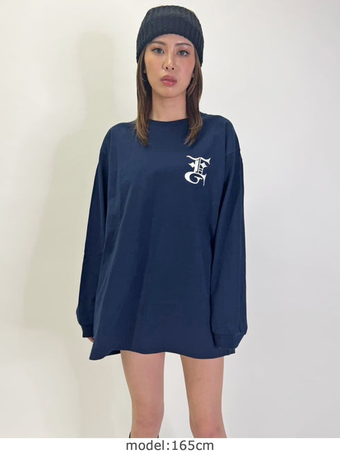 BIG EG刺繍ユニセックスロンT